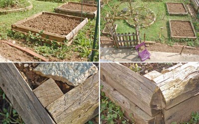 Construire des carrés de jardin en bois pour le potager