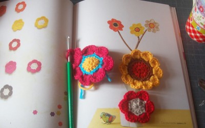 Bouquet tendresse crochet & bois flotté