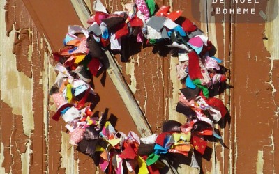 Faire une couronne de Noël en tissu