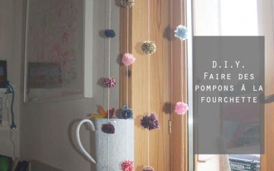 Guirlande de pompons à la fourchette