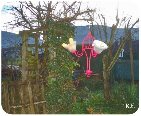 Objets détournés au jardin pour les oiseaux et insectes Kameleon Factory